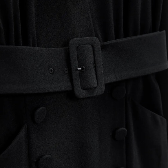 Zara Dresses Zara Wrap V-Neck Long Sleeve Belted Mid - Picture 9 of 10